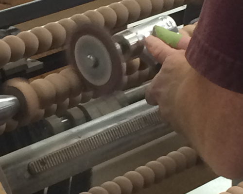 NC Furniture Manufacturer Hickory Chair Factory Spindle Sanding Process